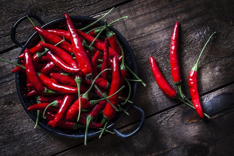 peperoncino per aumentare la potenza